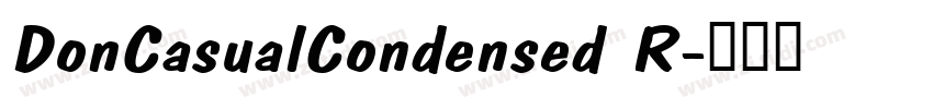 DonCasualCondensed R字体转换